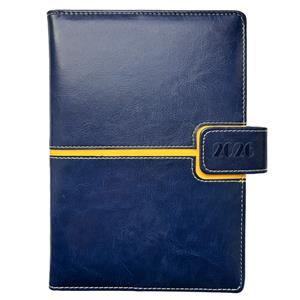 Diary MAGNETIC weekly special A5 2026 - dark blue/yellow