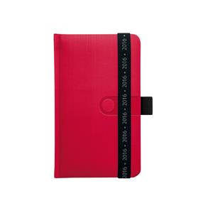 Diary Trendy 2016 weekly pocket - red