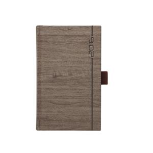 Diary Wood 2016 weekly pocket - brown