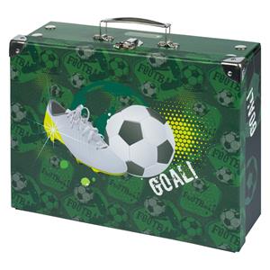 Foldable school supply box Football