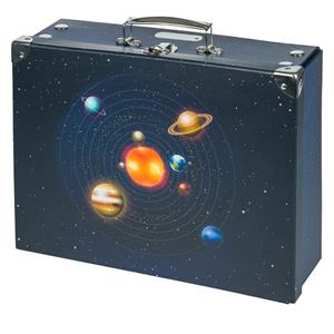 Foldable school supply box Planets