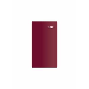 Fortnightly pocket diary 2022 - Torino - bordeaux red