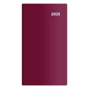 Fortnightly pocket diary 2025 - Torino - bordeaux red