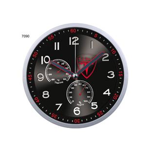GENA Clock - silver/black