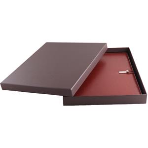 GEP conference boards in a brown gift box with a dotted pad