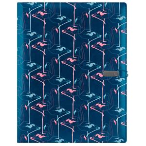 GEP DESIGN conference boards in a blue gift box - Flamingo with a squared notepad