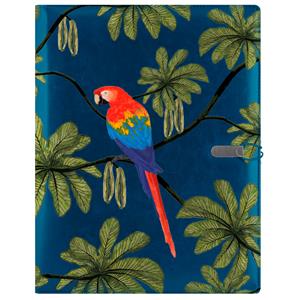 GEP DESIGN conference boards in a blue gift box - Parrot with a lined notebook