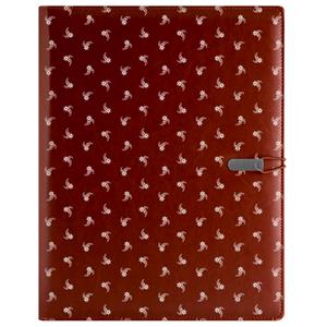 GEP DESIGN conference boards in a brown gift box - White flower with lined pad