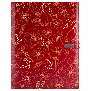 GEP DESIGN conference boards in a burgundy gift box - flowers with a lined notebook