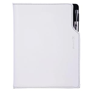 GEP note A5 lined - white/black stiching
