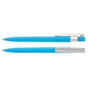 Knapp plastic ballpoint pen in pastel colors with a 0.5 mm tip - light blue