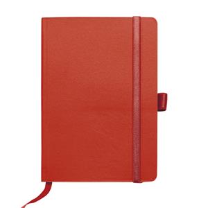 Linkovaný blok s kapsou A5 - červená