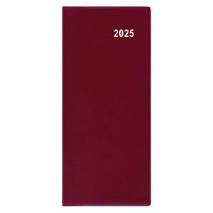 Monthly Diary 2025 Božka PVC pocket - burgundy
