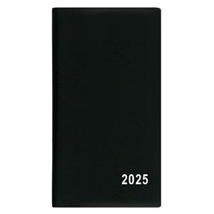 Monthly Diary 2025 Františka PVC pocket - black