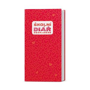 Monthly Diary 2025 Klára Lamino pocket - Heart