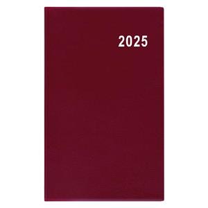 Monthly Diary 2025 Marika PVC pocket - burgundy