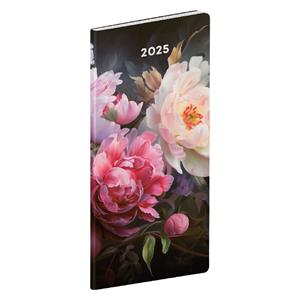 Monthly diary 2025 planning pocket flowers
