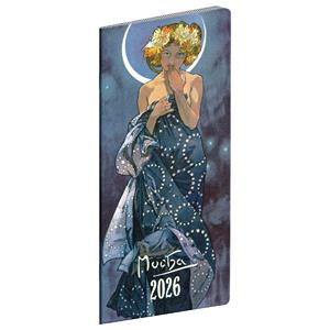 Monthly diary 2026 planning pocket - Alfons Mucha