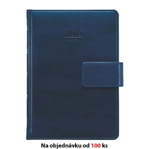Monthly diary 2026 Slovak with notepad Atlas with a notapad A5 - blue
