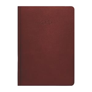 Monthly diary 2026 Slovak with notepad Carus A5 - brown