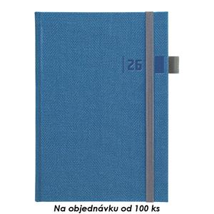 Monthly diary 2026 with notepad Tweed A5 - blue