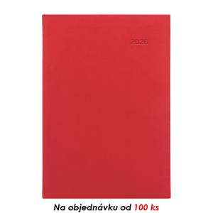 Monthly diary 2026 with notepad Viva A5 - red