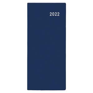 Monthly pocket Diary 2022 Bozka PVC - Blue