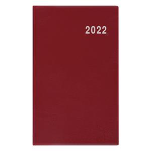 Monthly pocket Diary 2022 Diana PVC - Burgundy