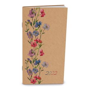 Monthly pocket Diary 2022 Halina Kraft - Flowers