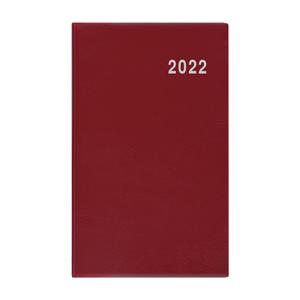 Monthly pocket Diary 2022 Marika PVC - Burgundy