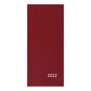 Monthly pocket Diary 2022 Xenie PVC - Burgundy