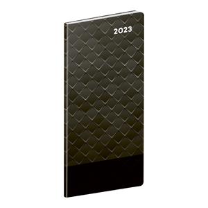 Monthly pocket Diary 2023 Black Metal SK