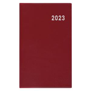 Monthly pocket Diary 2023 Diana PVC - Burgundy