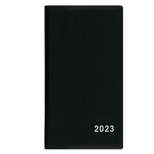 Monthly pocket Diary 2023 Frantiska PVC - Black