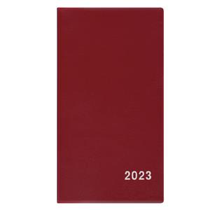 Monthly pocket Diary 2023 Frantiska PVC - Burgundy