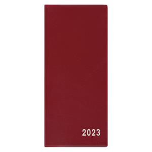 Monthly pocket Diary 2023 Xenie PVC - Burgundy