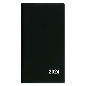 Monthly pocket Diary 2024 Frantiska PVC - Black