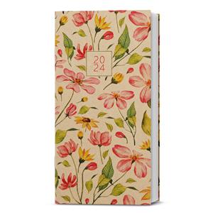 Monthly pocket Diary 2024 Halina Kraft - Flowers
