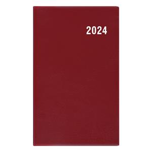 Monthly pocket Diary 2024 Marika PVC - Burgundy