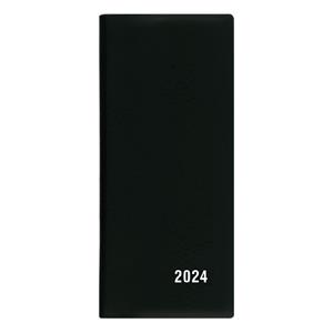 Monthly pocket Diary 2024 Xenie PVC - Black