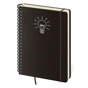 Note A5 lined TWIN - Idea - black