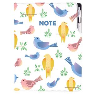 Note DESIGN A4 dotted - Birds