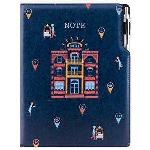 Note DESIGN A4 Dotted - blue - Hotel