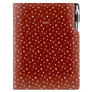 Note DESIGN A4 dotted - brown - dots