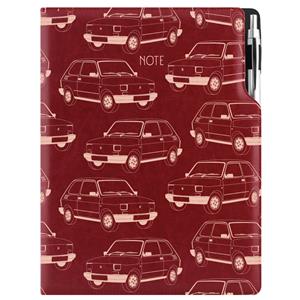 Note DESIGN A4 Lined - burgundy - Maluch