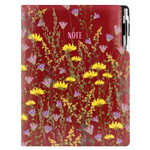 Note DESIGN A4 Lined - claret - meadow