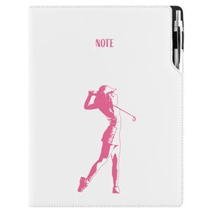 Note DESIGN A4 Squared - white - Golf woman