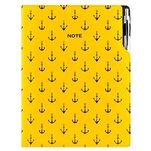 Note DESIGN A4 Unlined - yellow - sailor - anchors