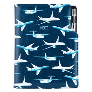 Note DESIGN B5 Dotted - blue - Planes