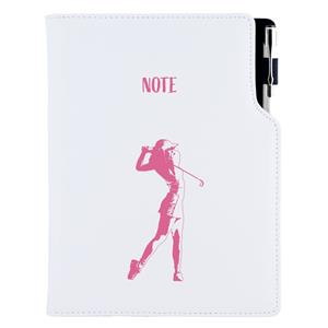 Note DESIGN B5 Dotted - white - Golf woman